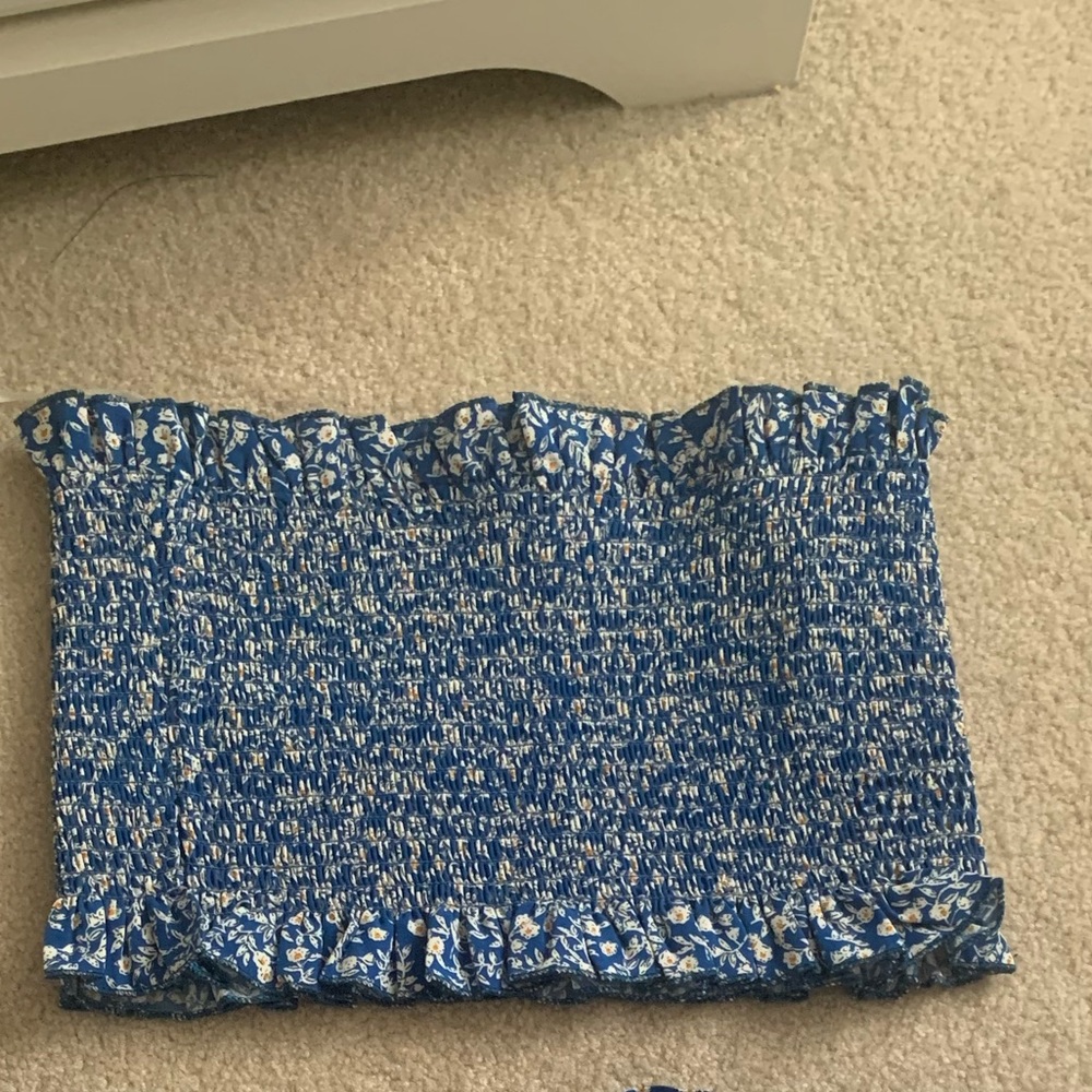 floral tube top